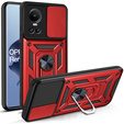 Case for Oppo Reno 10 / 10 Pro, CamShield Slide, red
