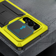 Armored case for Samsung Galaxy S23 Ultra, R-JUST CamShield Slide, yellow