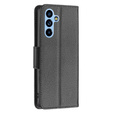 Flip case for Samsung Galaxy A54 5G, Wallet Litchi Magnet, black