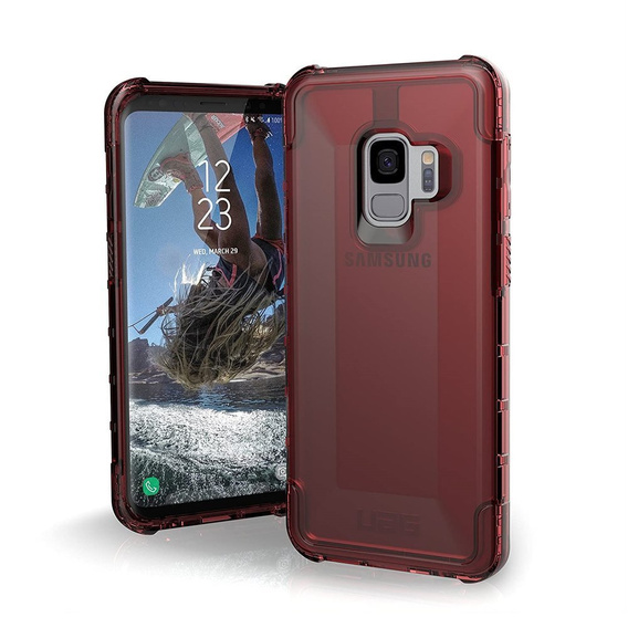 Urban Armor Gear Case for Samsung Galaxy S9, Plyo, red