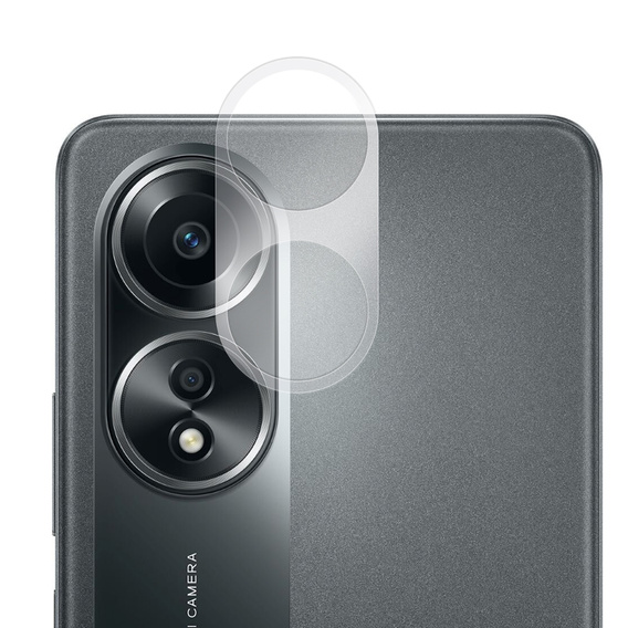 2x ERBORD tempered glass for camera to Oppo A58 4G, transparent
