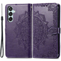 Flip case for Samsung Galaxy M15 5G, Mandala, purple