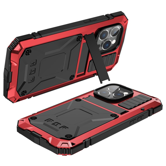 Case for iPhone 14 Pro Max, R-JUST, armoured, red