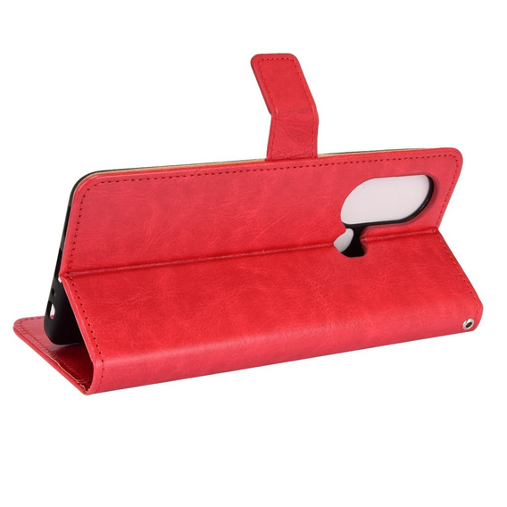 Flip case for Infinix Hot 11s, Crazy Horse Wallet, red