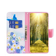 Flip case for Xiaomi Redmi 12C, butterfly and flowers, white