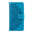Flip case for Xiaomi Redmi Note 13 Pro 4G / Redmi Note 14S / Poco M6 Pro 4G, Mandala Flower, blue