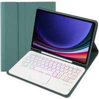 Case + keyboard Samsung Galaxy Tab A9+, with touchpad, pink