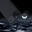 Nillkin Armored Case for iPhone 15 Plus, CamShield Pro, Black