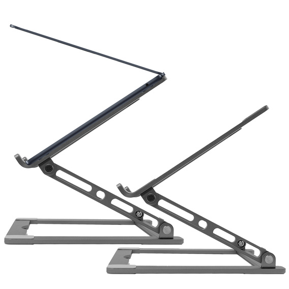Aluminum laptop stand, ERBORD ProDesk Stand, gray