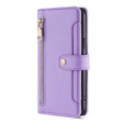 Flip case for Oppo Reno8 T 4G, Wallet Zipper Pocket, purple