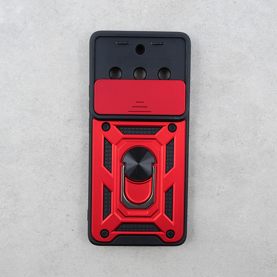 Case for Realme 11 Pro 5G / 11 Pro+ 5G, CamShield Slide, red