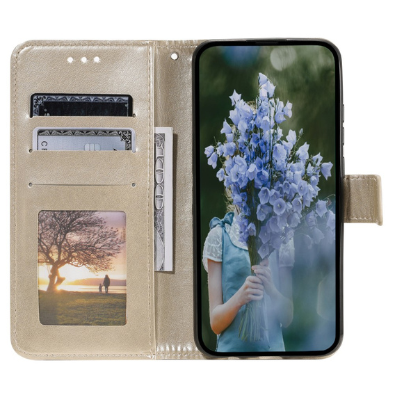Flip case for Samsung Galaxy S23 FE, Mandala, gold