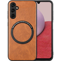 Case for Samsung Galaxy A14 5G, Leather Hybrid MagSafe, brown