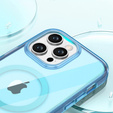 Case for iPhone 16 Pro, Shockproof Hybrid, with screen film, for MagSafe, blue