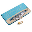 Flip case for Xiaomi Redmi Note 11 4G / Note 11S 4G, Wallet Pocket Zipper Lace, blue
