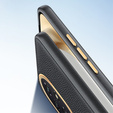 Leather case for Honor 200 Pro 5G, leather hybrid, black