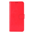 Flip case for Oppo Reno 11F 5G, Crazy Horse Wallet, red