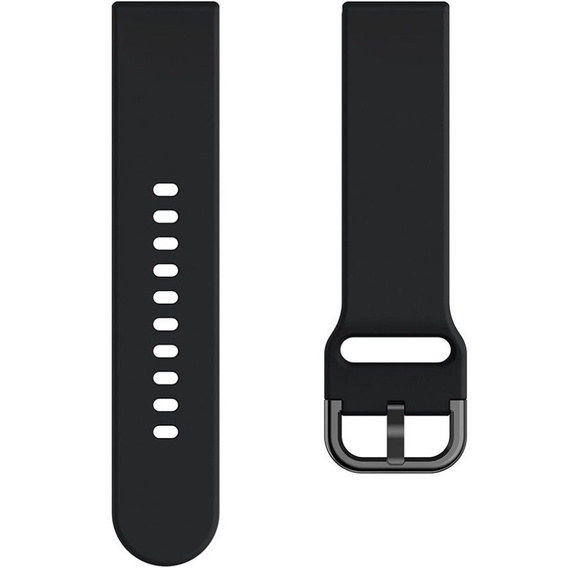 Silicone strap 20mm, Black