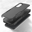 Armored case for Samsung Galaxy A25, Dual-Layer, black + 9H Glass
