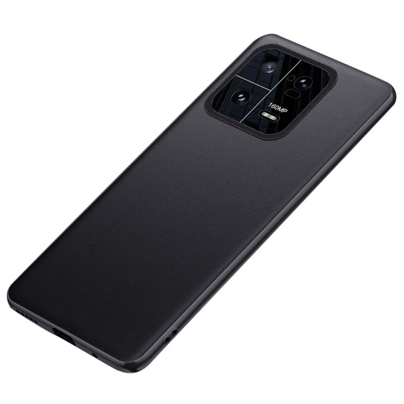 Leather case for Xiaomi 13 Pro, leather hybrid, black
