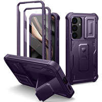 Armored case for Samsung Galaxy S25, Dexnor Full Body (Two Frames), purple