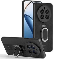 Case for Realme 12 Pro 5G / 12 Pro+ 5G, Leather Kickstand Ring, black