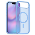 Matt Case for iPhone Air, for MagSafe, translucent blue