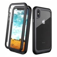 Case for iPhone X/XS, Shockproof, with film, black