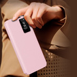 Flip case for Samsung Galaxy S25+ Plus, Smart View Wallet, pink