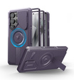 Armored case for Samsung Galaxy S25 Ultra, Dexnor CamProtect MagSafe, purple (Two frames)