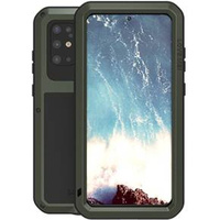 Love Mei Case for Samsung Galaxy S20 Plus, armored with glass, green