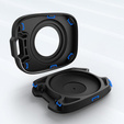 Protective case with carabiner for Apple AirTag
