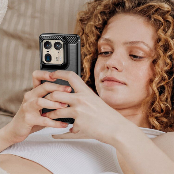 Case for Motorola Edge 50 Ultra, Carbon, black