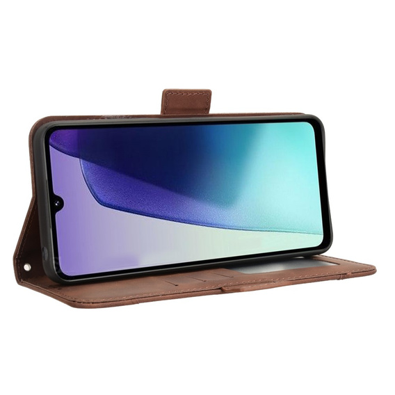 Flip case for Xiaomi Redmi 14C / Xiaomi Poco C75, Card Slot, brown