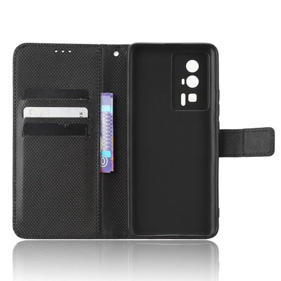 Flip case for Poco F5 Pro 5G, Wallet Smart Magnet, black