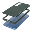 Spigen case for Samsung Galaxy S25, Thin Fit Mag, green + 9H tempered glass 