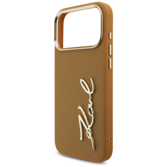 Karl Lagerfeld Karl Script Logo case – with metal buttons for iPhone 17 Pro Max