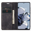 CASEME case for Xiaomi 12T / 12T Pro, Leather Wallet Case, black