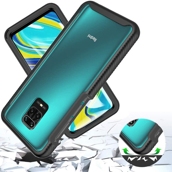 Case for Xiaomi Redmi Note 9S / 9 Pro, Shockproof, with film, blue
