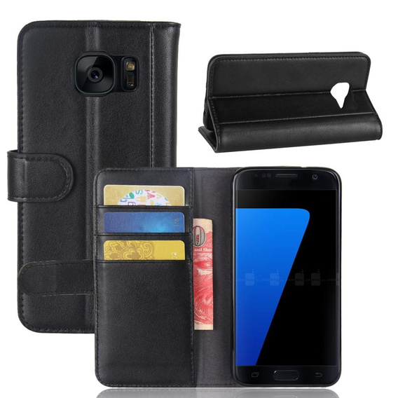 Flip case for Samsung Galaxy S7, Wallet, black