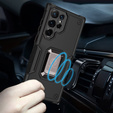 Case for Samsung Galaxy S22 Ultra 5G, Dual-Layer Armor, black