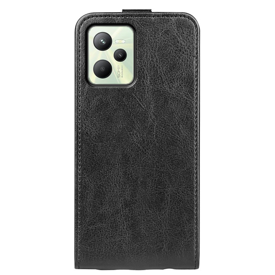 Flip case for Realme C35, Flip, black