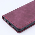 Case for Motorola Moto G53, ERBORD Vintage, wallet with flap, red