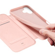 Dux Ducis case for iPhone 17, Skin Pro, with flap, with card slot, pink