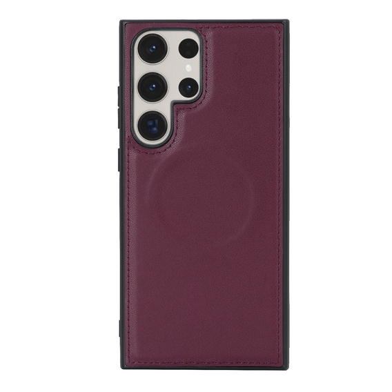 Flap case for Samsung Galaxy S23 Ultra, Wallet, for MagSafe, maroon