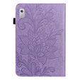 Flap case for Lenovo Pad M9, flower, purple