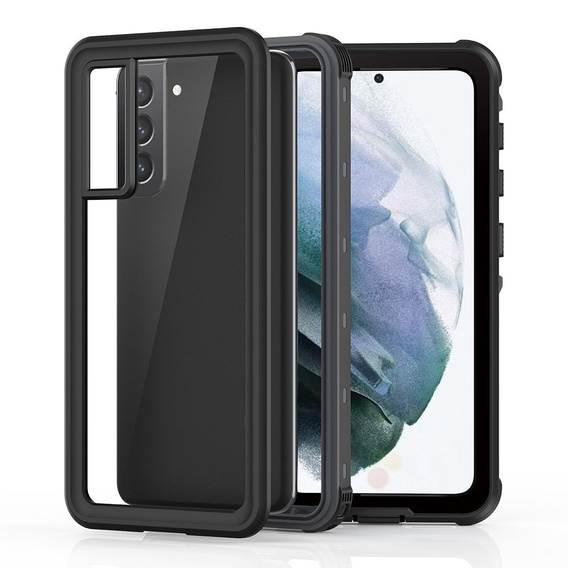 IP68 Waterproof Case for Samsung Galaxy S21, Redpepper, black