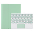 Case + keyboard Samsung Galaxy Tab S6 Lite 2020 P610/P615 / S6 Lite 2022 10.4, Touchpad Pen Slot, light green