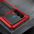 Armored case for Samsung Galaxy S23 Ultra, R-JUST CamShield Slide, red