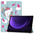 Case for Samsung Galaxy Tab S10 Lite / S10 FE / S9 FE, with flap, unicorn